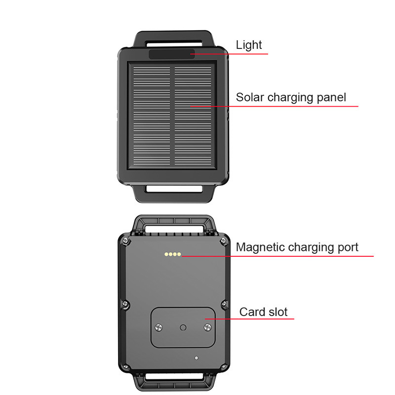 Chargement solaire Appareil de suivi GPS pour moutons IP68 étanche à l'eau 10000mAh Batterie pour la surveillance