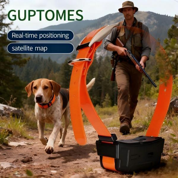 Collier GPS pour chiens avec batterie 4000mAh, léger, double mode de positionnement GPS LBS