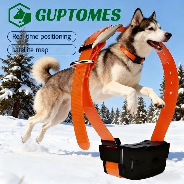 Compact 4000mAh Dual-Mode GPS+LBS Dog Tracker Collar With Voice Intercom & Remote Recording For Pet Safety Monitoring