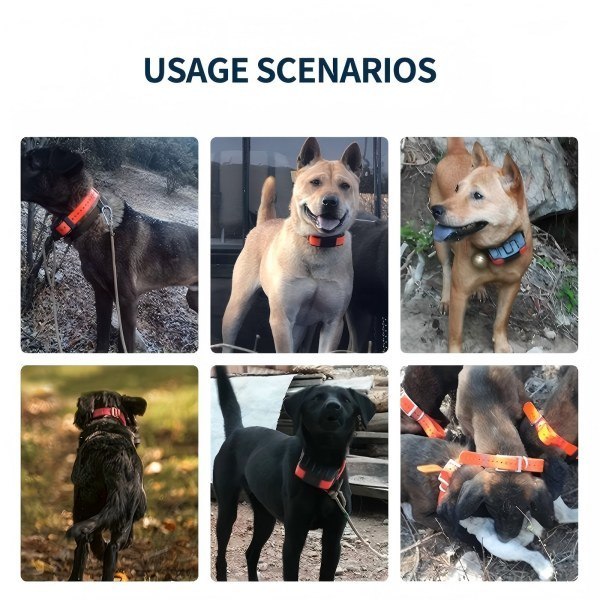Compact 4000mAh Dual-Mode GPS+LBS Dog Tracker Collar With Voice Intercom & Remote Recording For Pet Safety Monitoring