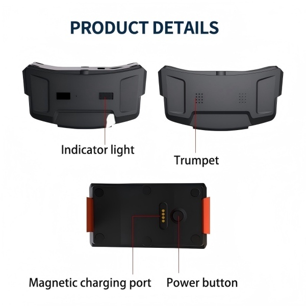 Remote Recording Dog GPS Tracker With Voice Communication And Intelligent Power Saving