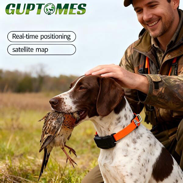 4000mAh GPS+LBS Dog Tracker Collar with Voice Intercom